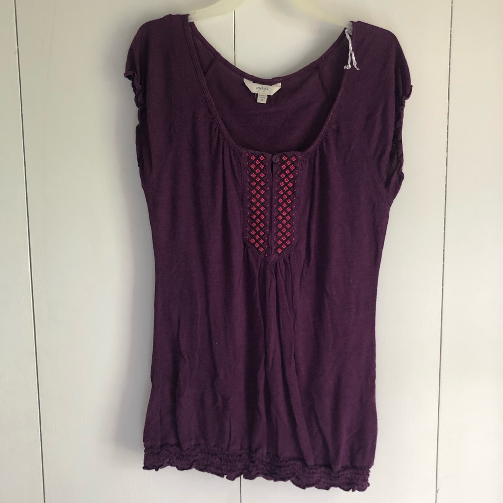 💚 5 for $15! 💚 Cap Sleeve Cinch Bottom Casual Blouse